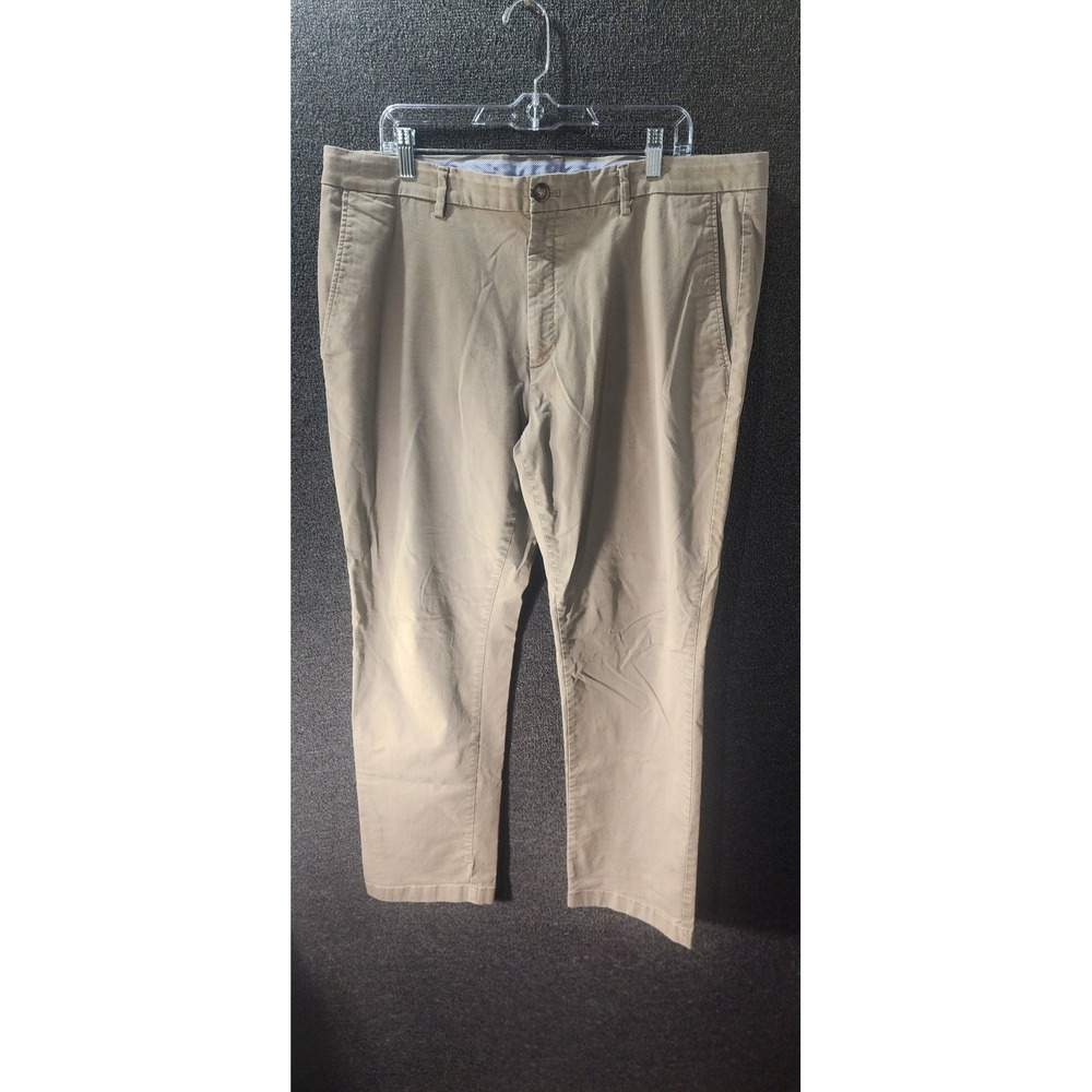 Joseph Abboud Mens 40x32 Tan Khaki Chino Pants Modern Fit Stretch Cotton Twill